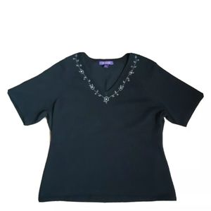 Bogari Silk-Blend Sweater Shirt Size Large